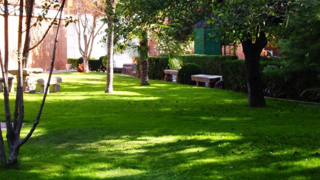 Vista de los jardines